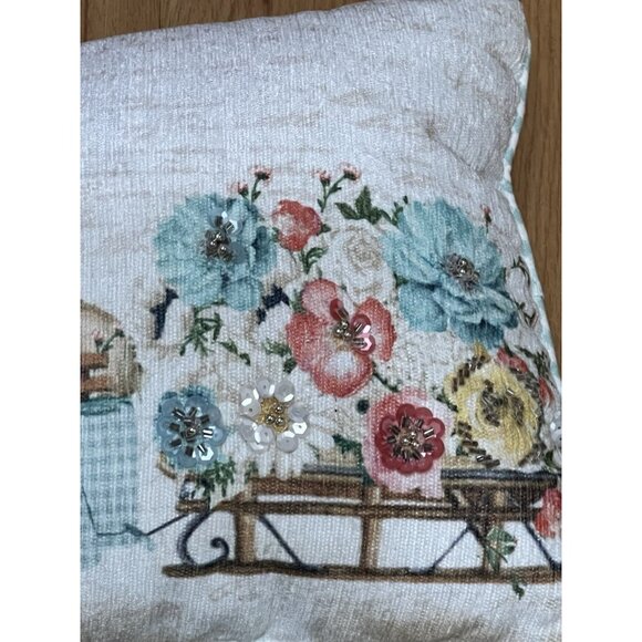 Bunny Boulevard Rabbit Decorative Throw Pillows Set of 2 Easter Spring Pastel - Picture 4 of 10